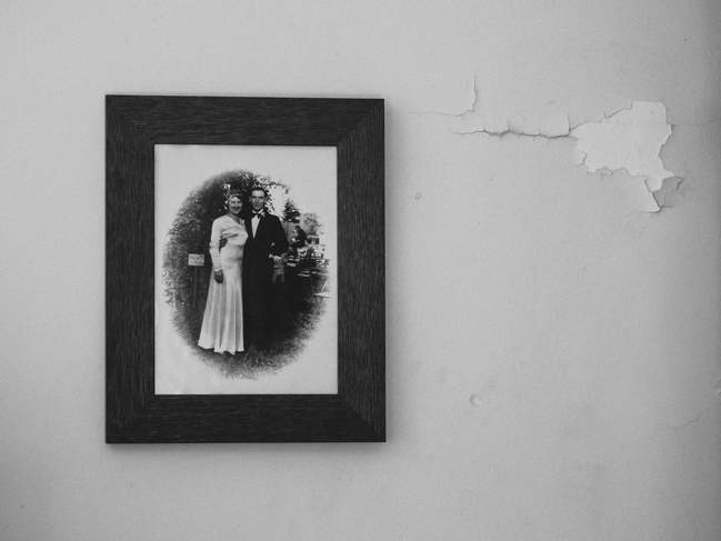 le mariage des ancêtres réalisée par le photographe de l'époque
